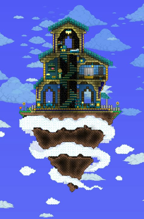 Terraria Castle, Terraria Design, Terraria Party, Terraria Houses, Terraria Game, Terrarium Base, Terraria Tips, Terraria House Ideas, Terraria House Design