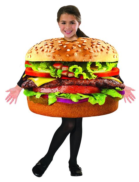 Hamburger Costume, Giant Hamburger, Food Halloween Costumes, Two Buns, Inflatable Costumes, Tunic Designs, Dress Up Outfits, Boy Costumes, Funny Halloween Costumes