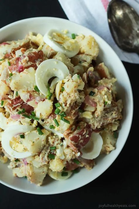 13 Best No-Mayo Potato Salad Recipes Without Mayonnaise - Parade Potato Salad Without Mayo, Dinner Ideas Easy Healthy, Tater Salad, Quick Easy Dinner Ideas, Potato Salad With Bacon, The Best Potato Salad, Salad Recipes With Bacon, Dinner Recipes Quick, Best Potato Salad