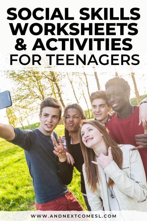 Friendship Activities For Teens, Social Skills Teens, Group Activity Ideas, Communication Skills Activities, Social Skills Worksheets, Teenager Activities, Activities For Teenagers, Social Communication Skills, Social Skills Games