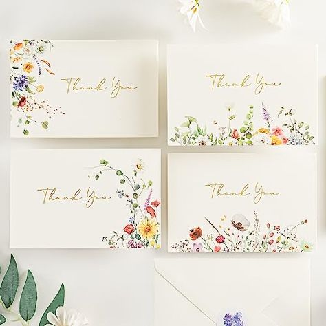 Reception Table Place Settings, Wildflower Baby Shower, Watercolor Wildflowers, Miss You Cards, Wedding Reception Tables, Cards With Envelopes, Printable Greeting Cards, Baby Shower Invites, Friendship Cards