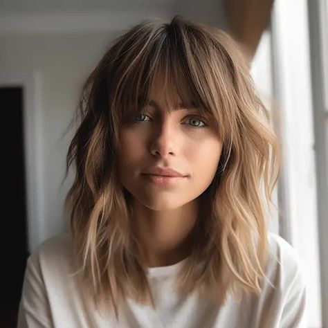 43 Stunning Curtain Bangs with Layers Hairstyle Ideas Bangs For Round Face, Bangs With Medium Hair, Long Hair With Bangs, Haircuts With Bangs, Curtain Bangs, Hair Envy, Medium Length Hair Cuts, Great Hair, Layered Hair