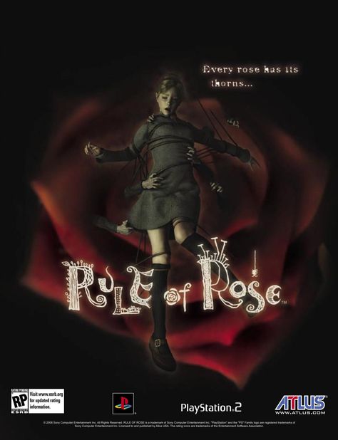 Prince Watercress: "The Site" Rule Of Rose, Uk Icon, Retro Games Poster, Association Logo, Retro Gaming Art, Horror Video Games, Ps2 Games, Play Station, Game Poster