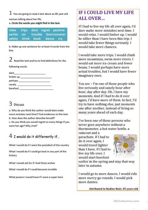 Read Second Conditional - English ESL Worksheets for distance learning and physical classrooms Esl Advanced, Second Conditional, English Language Activities, Esl Reading Comprehension, Esl Reading, Esl English, Comprehension Exercises, English Teaching Resources, English Activities For Kids