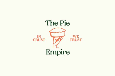 The Pie Empire on Behance Pie Branding, Pie Logo, Pie Making, Banoffee Pie, Branding Identity, Mouth Watering, Design Inspo, Brand Identity, The Uk