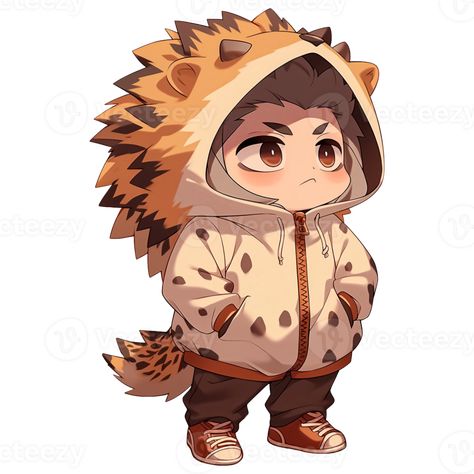 Chibi Hedgehog, Chibi Boy, A Hedgehog, Boys Wear, Cute Chibi, Boys Hoodies, Free Png, Royalty, Royalty Free