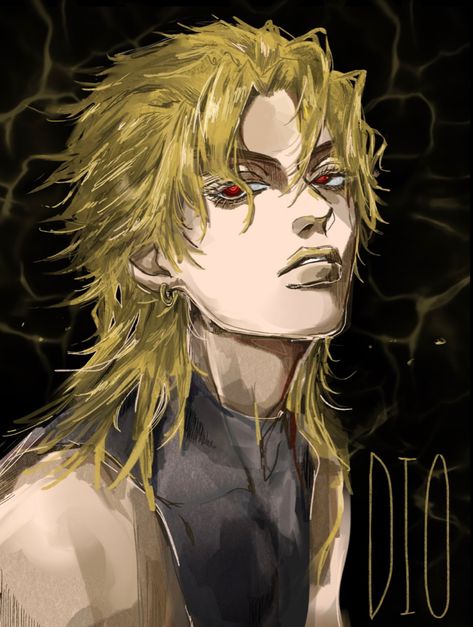 Dio Brando Fanart, Dio Fanart, Dio Jojo, Dio Brando, Jojo's Adventure, Neon Evangelion, Jojo's Bizarre Adventure Anime, Witch Academia, Cool Anime Pictures