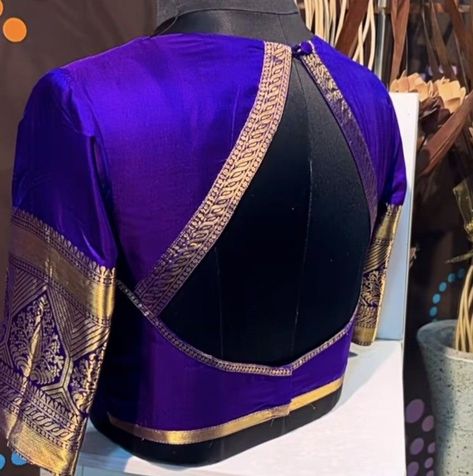 Front And Back Design Of Blouse, Silk Saree Neck Designs, Blouse Work Designs Silk, Back Neck Designs For Blouses Traditional, Blouse Designs 3/4 Sleeves, Latest Blouse Design Pattern, Pattu Border Blouse Designs Latest, Colour Neck Blouse Designs, Pattu Blouse Neck Designs