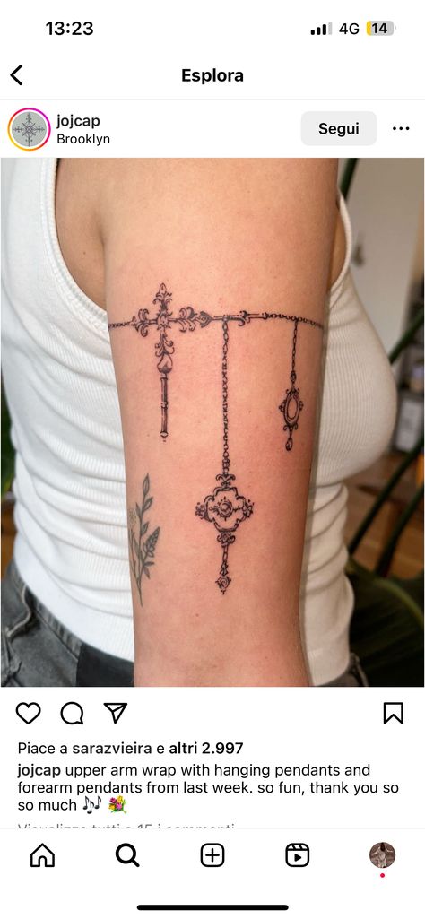 Necklace Tattoo, Upper Arm Tattoos, Tattoo Arm, Upper Arms, Concert Fits, Arm Tattoo, Tatting, Tattoo Ideas, Tattoos