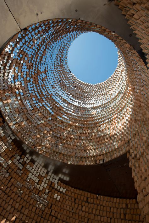 Gallery of This Architectural Installation Reconnects With the Senses Through Suspended Bricks - 15 Brickwork Architecture, Pavilion Architecture, Parametric Architecture, Public Sculpture, Brick Architecture, Parametric Design, The Senses, Brickwork, Architecture Firm