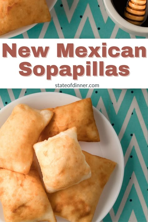 New Mexican sopapillas are soft fried dough that are often served alongside a meal, in place of bread. Enjoy these sopapillas drizzled with honey for dessert or as stuffed sopapillas, where they are filled with taco meat! Stuffed Sopapilla Recipe, How To Make Sopapillas With Tortillas, Fluffy Sopapilla Recipe, Cabbage Pockets, Recipe For Sopapillas, New Mexico Sopapilla Recipe, Easy Sopapilla Recipe, How To Make Sopapillas, Stuffed Sopapillas