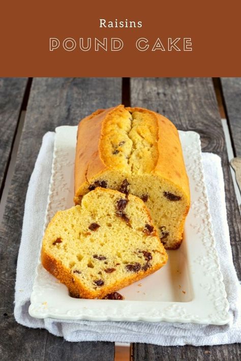 #raisins #pouncake #italiancake Raisin Desserts, Cake With Raisins, Doctored Cake Mix Recipes, Dried Raisins, Raisin Cake, Healthy Pies, Raisin Recipes, Tea Breakfast, Healthy Cheesecake