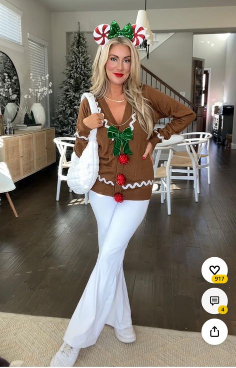 Ugly Christmas Sweater Outfit Women, Ugly Sweater Outfit Women, Cute Ugly Sweater Outfits, Ugly Sweater Ideas Diy, Ugly Sweaters Diy, Cute Christmas Costumes, Ugly Christmas Sweaters Outfit, Outfit Ugly Sweater, Diy Ugly Christmas Sweater Ideas