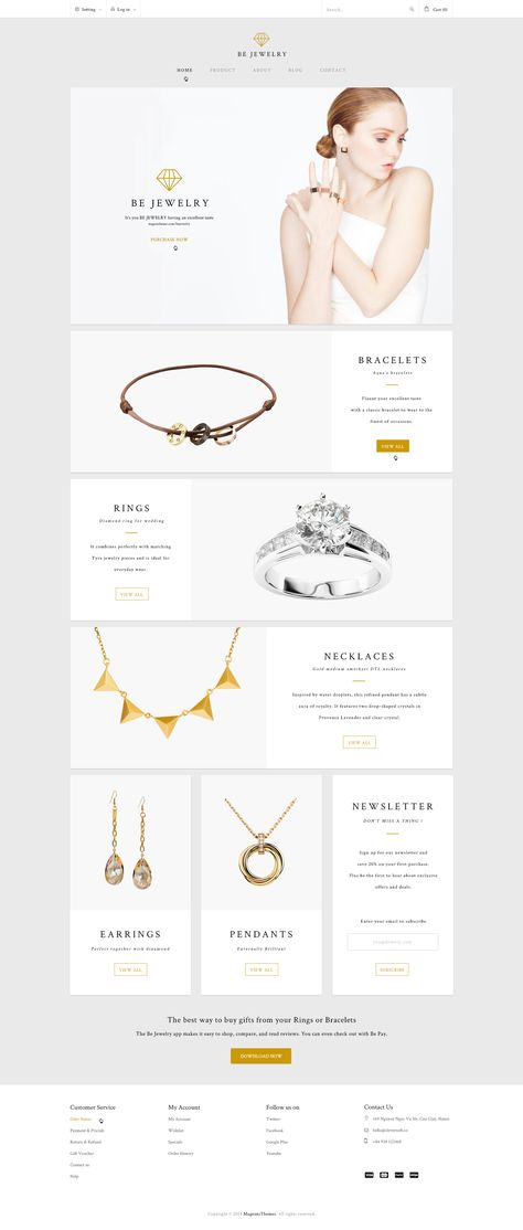 Bejewelry home Jewelry Website Design, Best Website Design, Ecommerce Web Design, Webdesign Inspiration, Ecommerce Web, Ecommerce Themes, Ecommerce Design, Jewelry Website, Bad Design