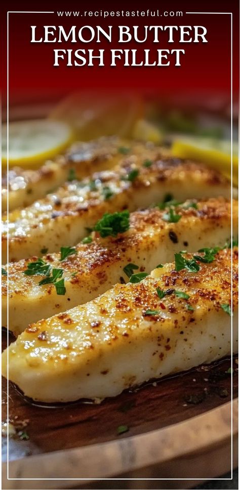 This delightful dish features perfectly seared white fish fillets, complemented by a rich and tangy lemon butter sauce. It's a quick, flavorful meal that’s perfect for any night of the week. Lemon Sauce For Fish, Trout Cake, How To Cook Flounder, Lemon Butter Fish, Flounder Fish Recipes, Monthly Meals, Butter Fish, Flounder Recipes, Lemon Fish