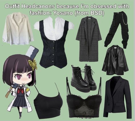 Bungou Stray Dogs Outfit Style, Bsd Fashion Style, Bsd Inspired Fashion, Ranpo Edogawa Inspired Outfit, Bungou Stray Dogs Outfit Ideas, Bungou Stray Dogs Inspired Outfits, Sigma Bsd Inspired Outfit, Bungo Stray Dogs Inspired Outfits, Bsd Aesthetic Outfits