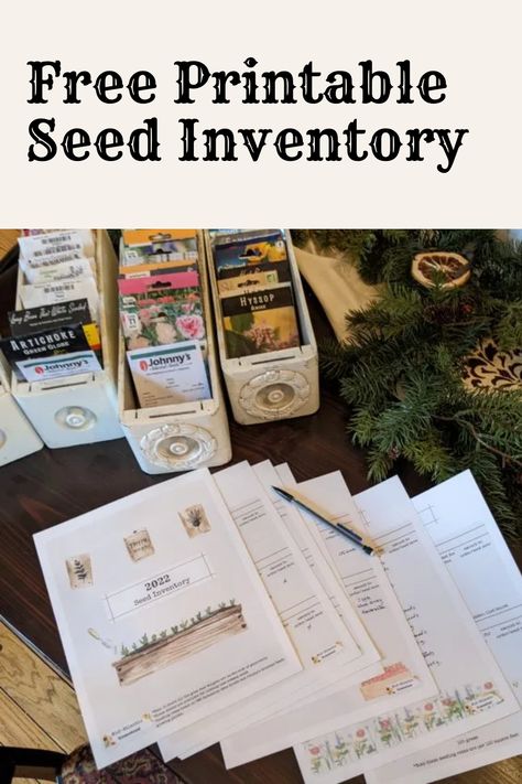 Save yourself time and money by taking a seed inventory before ordering next year's garden seeds. Seed Binder, Backyard Livestock, Seed Journal, Seed Inventory, Seed Packet Template, Seed Library, Inventory Printable, Life Plans, Savings Chart