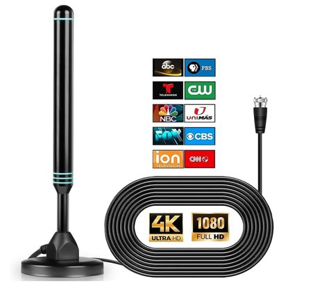 TV Antenna for Local Channels,Support 4K 1080p with Signal Booster Antenna TV Digital HD Indoor & Outdoor- 15FT Coax HDTV Cable Antenna Tv, Tv Digital, Signal Booster, Tv Antenna, Ultra Hd, Smart Tv, Indoor Outdoor, Cable, Electronics