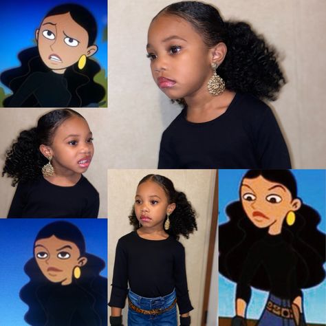 Monquie From Kim Possible, Monique Kim Possible, Kim Possible Costume, Toddler Dress Up, Black Cosplayers, Cartoon Character Costume, Comic Con Costumes, Cute Curly Hairstyles, Kim Possible