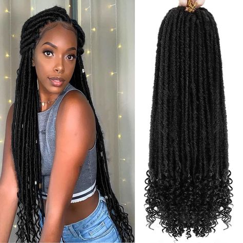 Crochet Locs With Curls, Faux Locs With Curls At The End, Locs With Curls At The End, Faux Locs With Curls, Faux Locs With Curly Ends, Crochet Braids For Black Women, Locs With Curls, Faux Locs Long, Jumbo Faux Locs