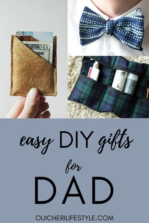 Upcycled Gift ideas for Dad! These creative homemade Father's Day crafts/diy gifts are sure to make Dad happy! These are all DIY projects that can be made from items you have on hand/recycling old clothing/jars! Mens Homemade Gifts, Diy Father Birthday Gifts, Useful Diy Gifts For Men, Sewing Projects For Men Gifts, Crafts For Dads, Diy Birthday Gift For Dad, Handmade Gifts For Parents, Diy Presents For Dad, Homemade Christmas Gifts For Men