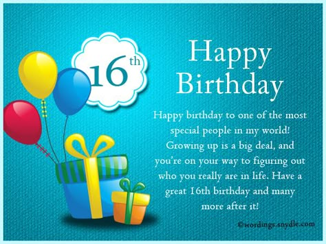 16th Birthday Wishes, Messages and Greetings - Wordings and Messages Happy Sweet 16 Birthday Wishes Granddaughter, 16 Birthday Wishes, Happy Sweet Sixteen Birthday Wishes, Son Turning 16 Quotes, Sweet 16 Birthday Wishes, Happy 16 Birthday Boy, Happy Birthday 16 Boy, Happy 16th Birthday Grandson, Happy 16th Birthday Boy