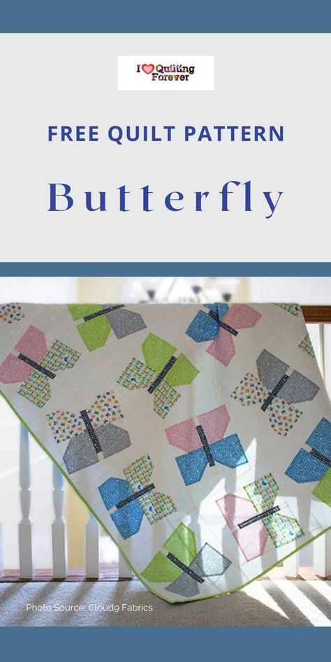 Butterfly Quilt Pattern Free, Butterfly Quilt Block, Quilt Applique Patterns, Quilt Butterfly, Butterfly Quilts, Butterfly Quilt Pattern, Panel Quilt Patterns, Baby Quilt Ideas, Quilt Applique