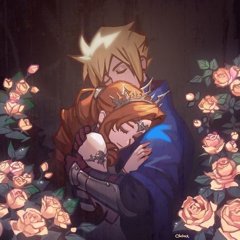 Okha 🌻 (@reblokha) on X Clerith Wallpaper, Aerith Fanart, Cloud X Aerith, Cloud Strife Art, Ff7 Aerith, Aerith Ff7, Cloud Aerith, Aerith Gainsborough, Final Fantasy Artwork