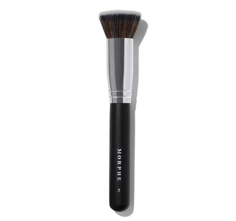 Morphe Flat Buffer Foundation Brush in "M6" Best Foundation Brush, Erase Wrinkles, Makeup Brushes Guide, Nose Contouring, Best Makeup Brushes, Morphe Brushes, Angled Brush, Eye Concealer, Flat Brush