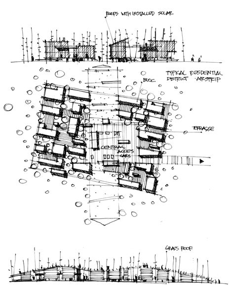 Sketchbook Architecture, Villa Architecture, Urban Design Diagram, Conceptual Sketches, Perspective Sketch, Architecture Drawing Plan, Architecture Sketchbook, Interior Design Sketches, Architecture Graphics