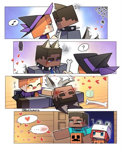 𝐀𝐑𝐓𝐈𝐒𝐓: りぶ @katjamura On X Twitter | #minecraft #minecraftfanart #MN #HalloweenMinecraft #Steve #Alex Minecraft Fan Art Alex And Steve, Steve X Alex Minecraft, Steve And Alex Minecraft, Alex And Steve, Alex Minecraft, Minecraft Fanart, Minecraft Girl Skins, Minecraft Pictures, Minecraft Steve