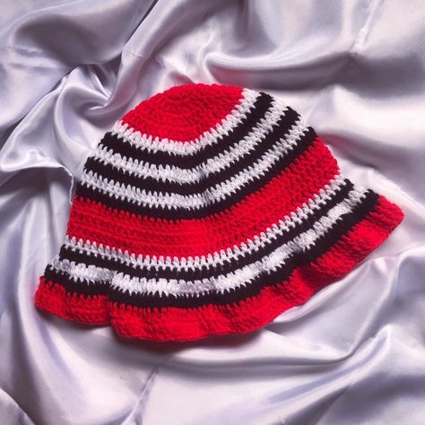 Crochet Hats For Men, Men Afro, Taper Fade Short Hair, Ghana Flag, Silk Hair Bonnets, Crochet Mens Hat, Crochet Pins, Ruffle Hat, Bucket Hat Crochet