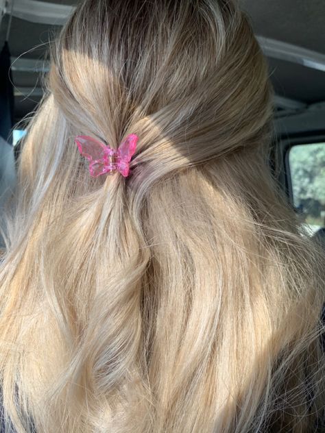 Airplane Photography, Fairy Hair, Butterfly House, Clip Hairstyles, Final Destination, Butterfly Hair Clip, Butterfly Clips, Butterfly Hair, Pink Butterfly