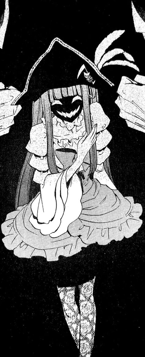 Umineko Erika, Beatrice Umineko Manga, Umineko Bernkastel, Higurashi Wallpaper, Bernkastel Umineko, Manga Wallpaper Black And White, Erika Furudo, Umineko When They Cry, Scary Backgrounds