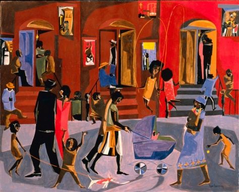 Savannah College of Art and Design - Jacob Lawrence: Lines of Influence - Museum Exhibitions - DC Moore Gallery Jacob Lawrence Paintings, Jacob Lawrence Art, Jacob Lawrence, Romare Bearden, African American Culture, Josef Albers, Harriet Tubman, Museum Exhibition, African American Art