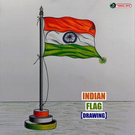 Buckle Drawing, Drawing With Pencil Colours, Indian Flag Drawing, Pencil Colours, Drawing With Pencil, Flag Drawing, Indian Flag, Pencil Drawings, Flag