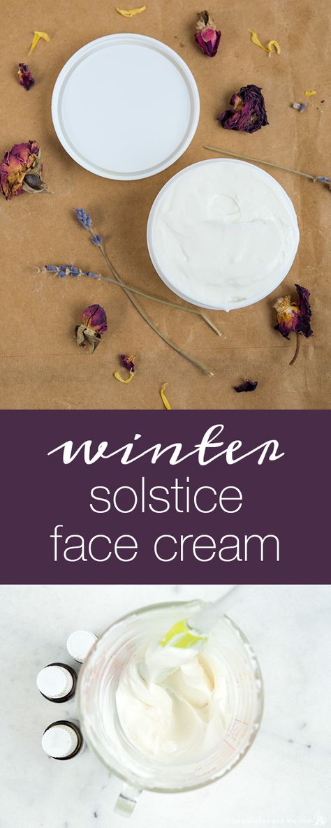 How to Make Winter Solstice Face Cream Face Recipes, Face Cream Recipe, Diy Face Cream, Face Cream For Wrinkles, Homemade Face Cream, Cream For Oily Skin, Diy Kosmetik, Face Scrub Homemade, Face Creams