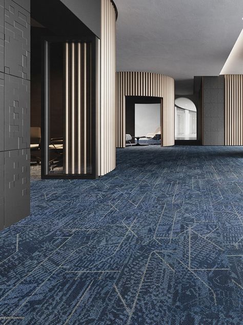 GH Commercial designs and delivers your dream | IndesignLive Building Types, Sheet Flooring, Urban Mobility, Broadloom Carpet, Hotel Carpet, Office Carpet, Blue Floor, Corporate Interiors, Commercial Carpet