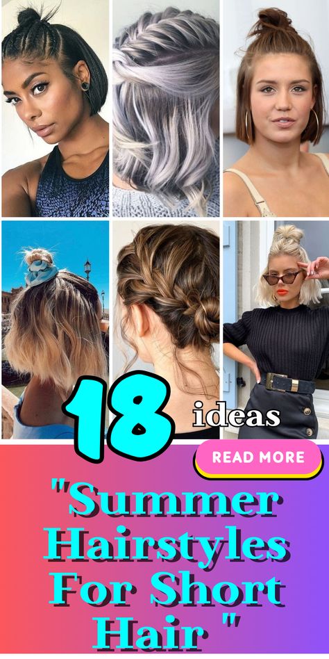 Cute And Simple Hairstyles, Fun Updos, Summer Hair Tutorials, Best Summer Hairstyles, Short Hair Updo Easy, Summer Hairdos, Styles For Women Over 50, Quick Updos, Summer Hairstyles For Short Hair