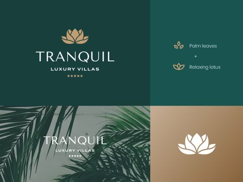 Resort Logo Design, Luxury Graphic Design, Logo Design Presentation, Logos Color, Lotus Logo, Resort Logo, Logo Presentation, Inspiration Logo Design, Luxury Logo Design