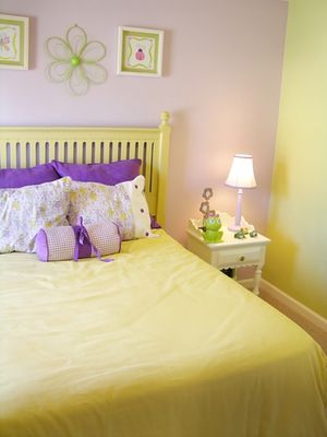 Purple Bedroom Photos and Ideas Purple And Yellow Bedroom, Yellow Girls Room, Yellow Girls Bedroom, Purple Bedrooms, Purple Bedroom, Yellow Room, Purple Rooms, Bedroom Photos, Yellow Bedroom