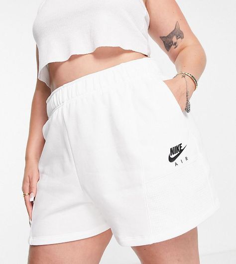 Nike Plus Air Short à taille haute Blanc ASOS High waisted