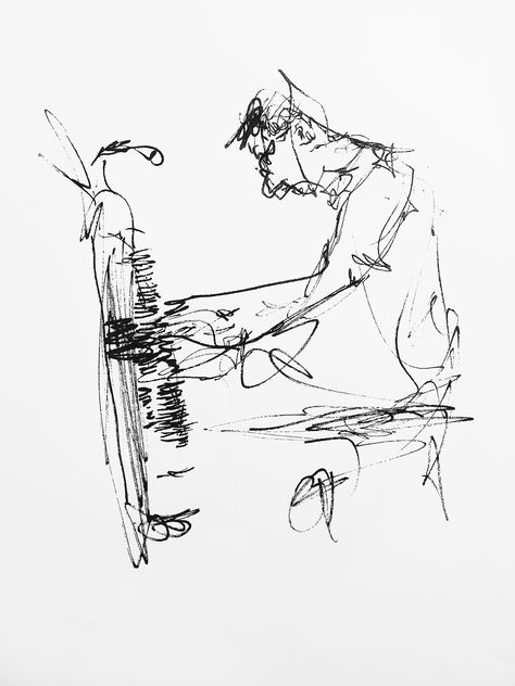 Man Playing Piano Drawing, Piano Man Tattoo, Piano Sketch Draw, Piano Drawing Aesthetic, Piano Line Art, Pianist Drawing, Musician Drawing, Piano Sketch, Piano Drawing