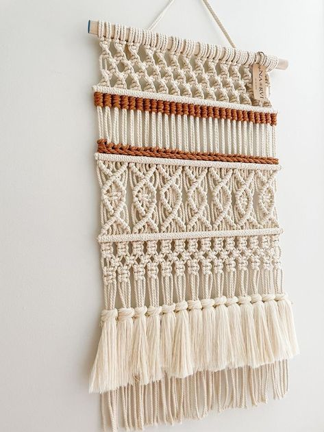 Art Macramé, Pola Macrame, Boho Macrame Wall Hanging, Large Wall Hanging, Macrame Tapestry, Macrame Wall Hanging Diy, Macrame Wall Hanging Patterns, Crochet Wall Hangings, Woven Wall Art