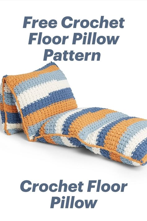 Crochet Pillow Pocket, Crochet Backrest Pillow, Crochet Chair Pillow, Pocket Pillow Crochet Pattern Free, Crochet Reading Pillow, Crochet Floor Pillow Free Pattern, Fun Crochet Pillows, Crochet Body Pillow, Pocket Pillow Pattern