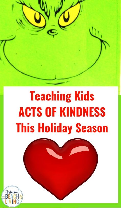 Teaching Kids Acts of Kindness, Random Acts of Kindness Ideas, You'll find tons of easy ways you can teach kids random acts of kindness. Kindness Activities for Kids during the holidays and all year long. Random Acts of Kindness Ideas for Kids, #randomactsofkindnessideas #grinch #randomactsofkindness #christmas Holiday Kindness Activities, Grinch Inch By Inch Classroom, Classroom Grinch Instead Of Elf, Kindness Grinch Classroom, Christmas Kindness Activities, Grinch Kindness Challenge, Random Acts Of Kindness Ideas For Kids, Christmas Counseling Activities For Kids, Random Acts Of Kindness Ideas For School