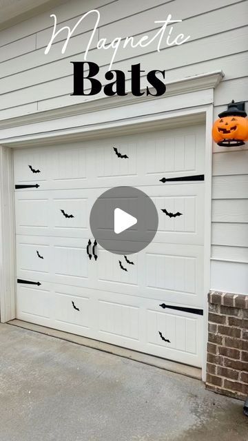 Liz Grella on Instagram: "Outdoor Halloween decor

The easiest and quickest way to decorate your garage doors! The only mistake I made was not getting more bats! 

For links comment BATS and check your inbox!

#halloweendecor #halloweendecoration #spookyszn #spookydecor #decoratingforfall #amazonhome" Outdoor Halloween Decor, Outdoor Halloween, Halloween Decor, Garage Doors, Bat, Garage, Doors, Halloween, On Instagram