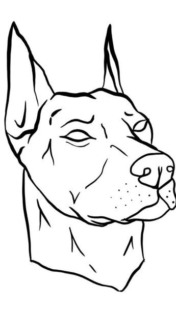 Outline Drawings Aesthetic, Dog Drawing Outline, Easy Traceable Drawings, Buu Dbz, Drawings To Trace, Romantic Drawing, Tattoo Outline Drawing, Cute Easy Doodles, Dog Vector