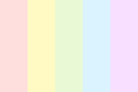 Pastel Rainbow Color Palette, Youtube Channel Aesthetic, Dt Coursework, Beauty Brand Identity, Colour Recipe, Pastel Playroom, Art Room Inspiration, Channel Aesthetic, Rainbow Color Scheme