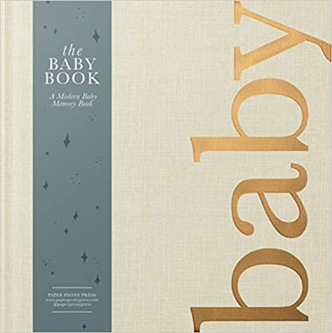 Amazon.com: The Baby Memory Book: Beautiful Modern Baby Book and Scrapbook for Baby's First Years to Track Special Moments, Milestones and Growth from Pregnancy to First 5 Years: 9781952842160: Paper Peony Press: Books Minimalistic Book Cover, Sonogram Pictures, Modern Baby Book, Baby Diary, Paper Peony, Gender Reveal Gifts, Paper Peonies, Birth Story, Baby Memory Book